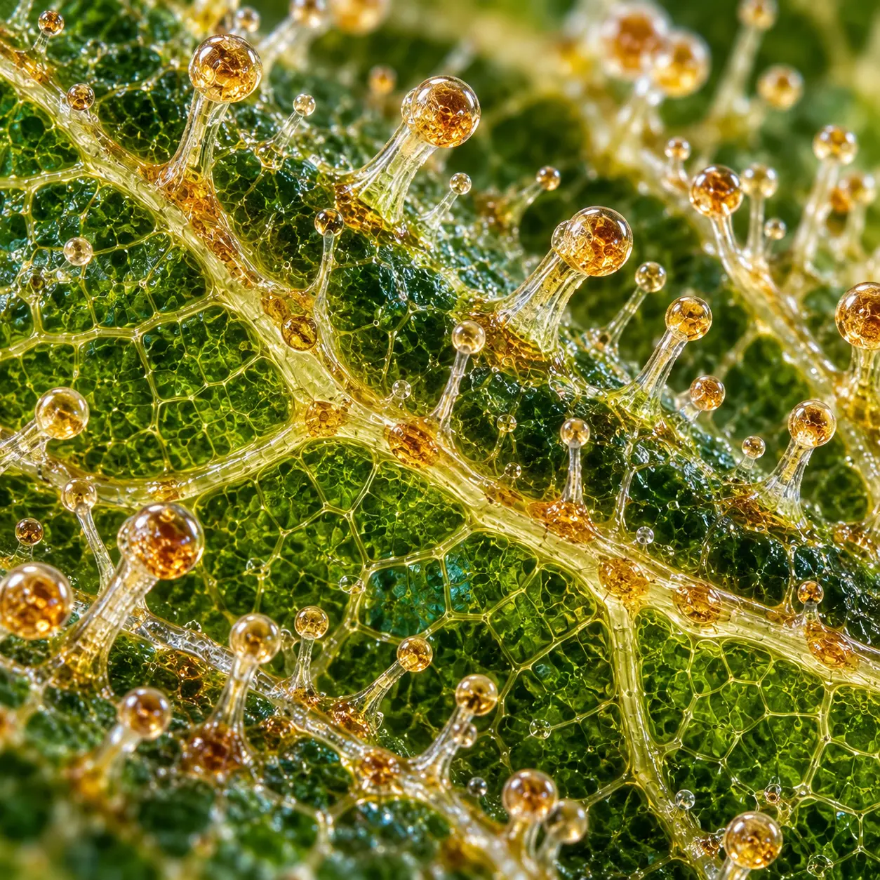 Научная макросъёмка компонента SIGESBECKIA ORIENTALIS EXTRACT